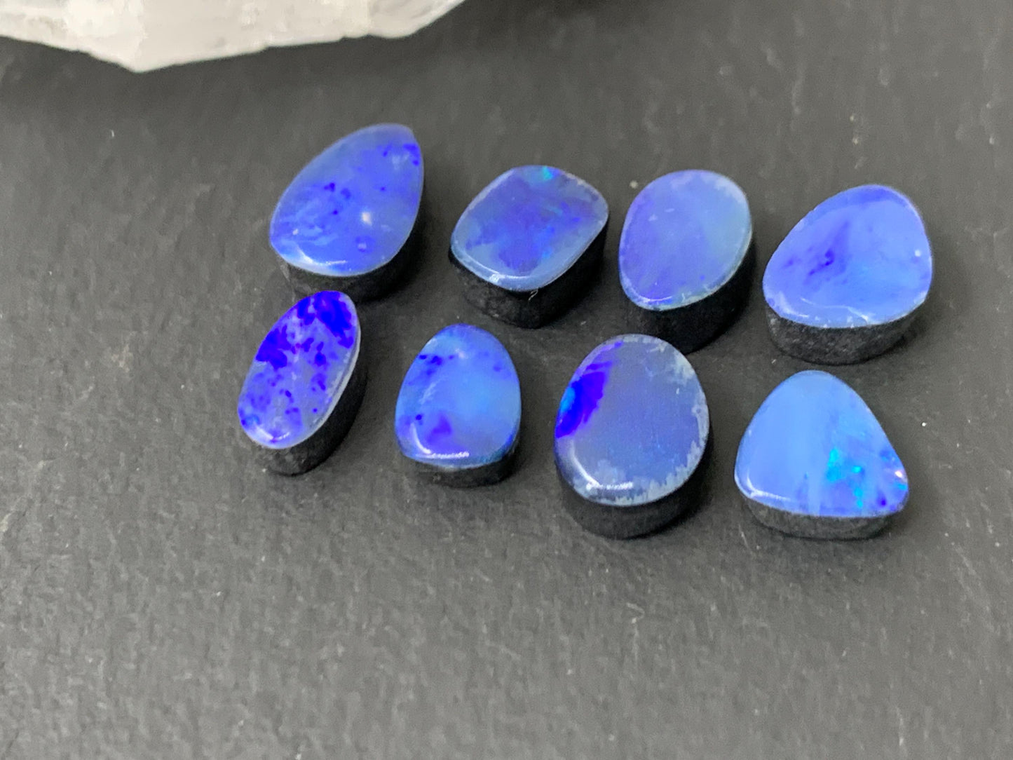 Australian Opal Doublet 7-9mm long cabochon - Second quality