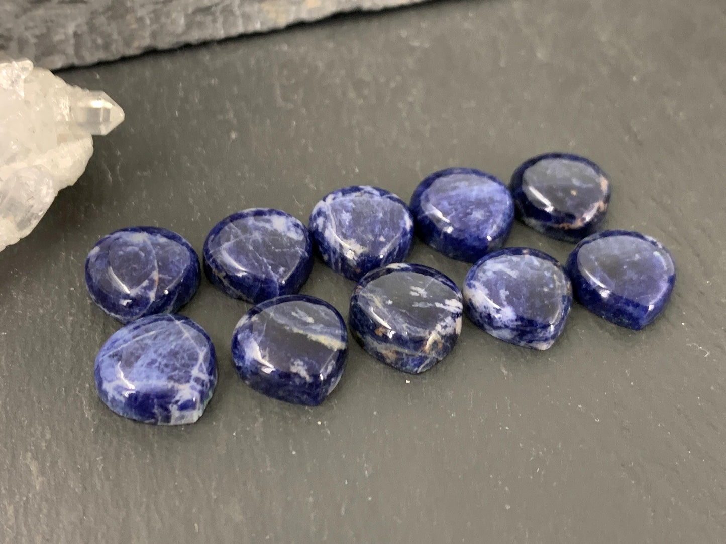 Sodalite pear 12mm cabochon