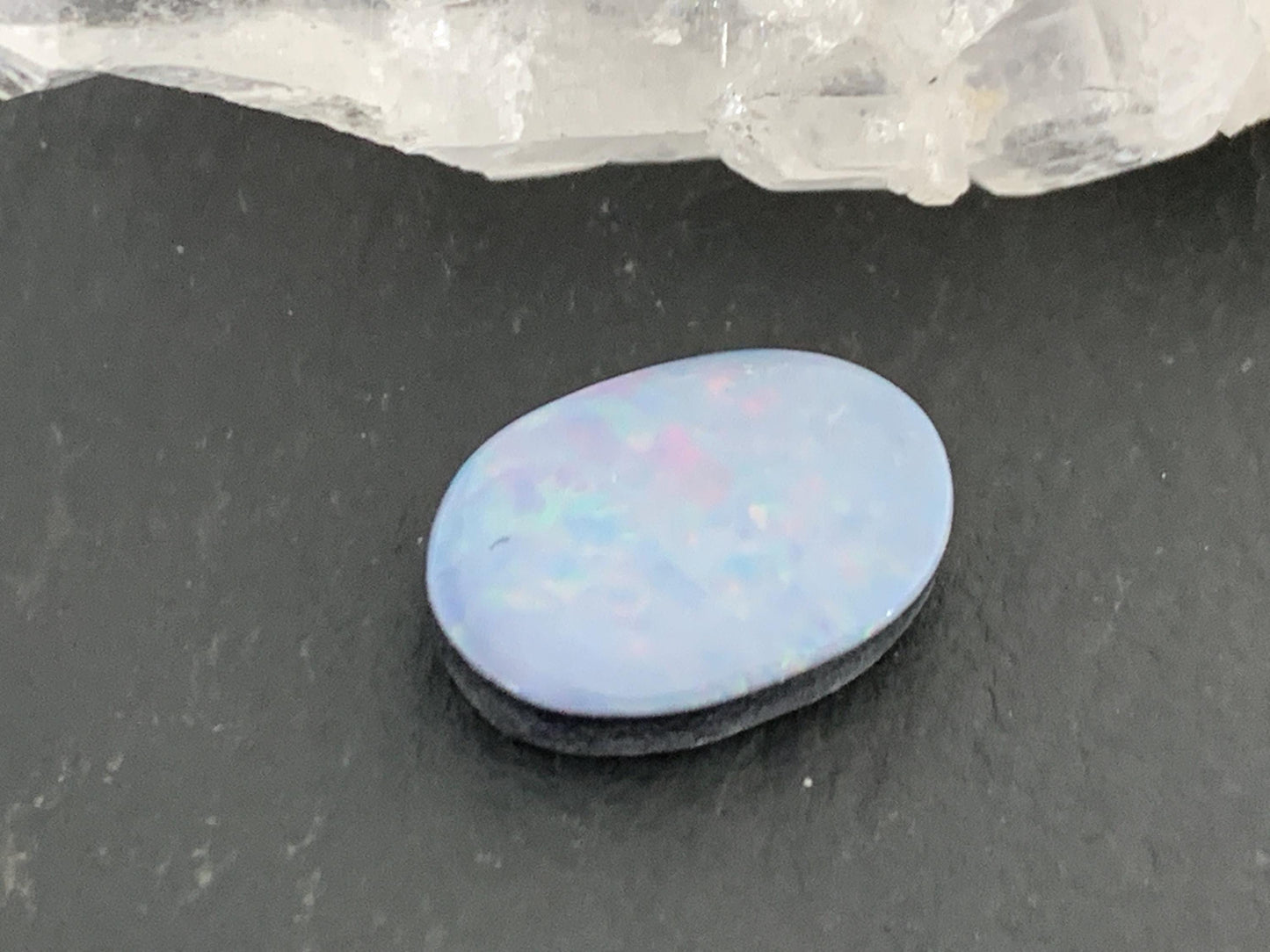 Australian Opal doublet 8x12x3mm cabochon