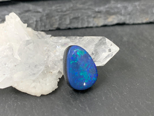 Australian Opal doublet 10x13x4.5mm cabochon