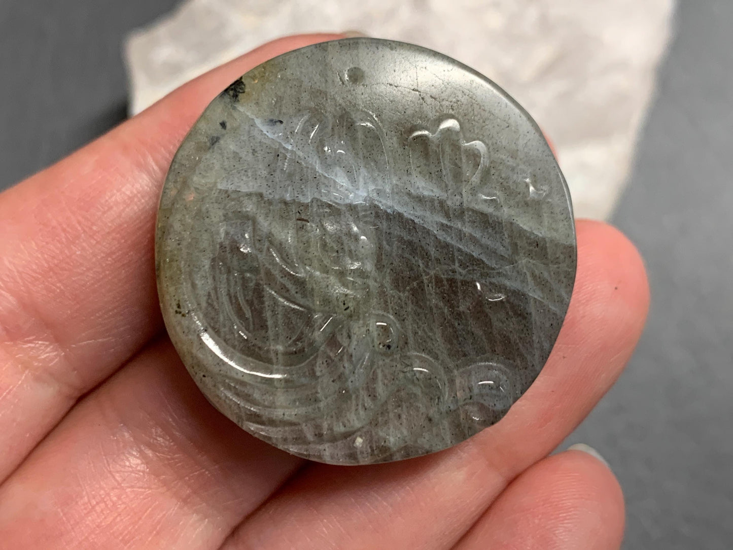 Virgo Purple Labradorite Zodiac Signs - Zodiac Constellations Carving