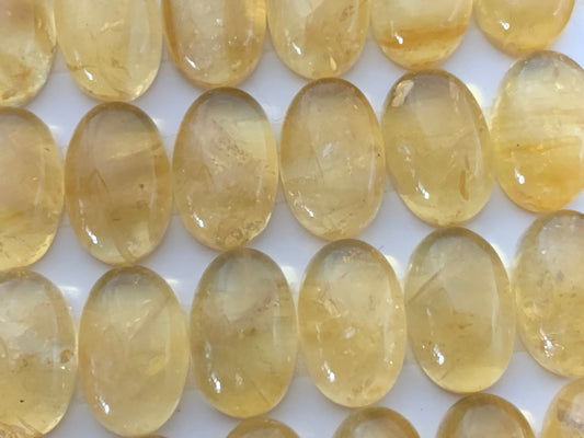 Citrine oval 8x12mm cabochon - Calibrated cabochons