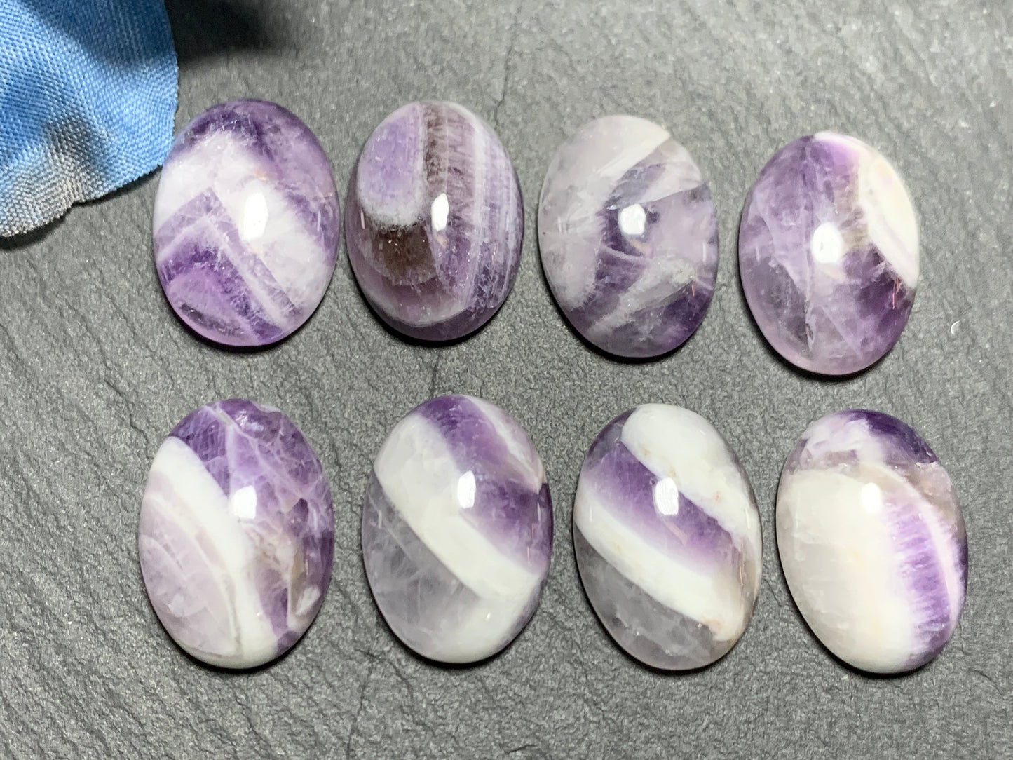 Lace Amethyst Oval 13x18mm Cabochon - Calibrated Cabochons