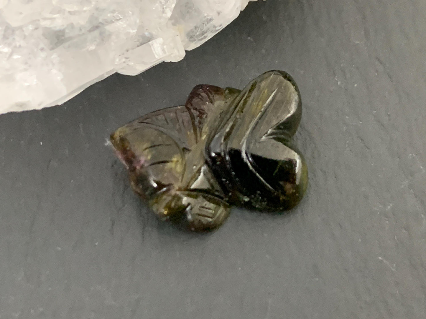 Carved Tourmaline 12x16x5mm (not flat cabochon)