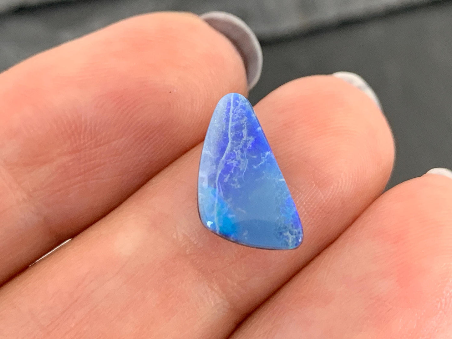 Australian Opal Doublet 4x14x4mm cabochon